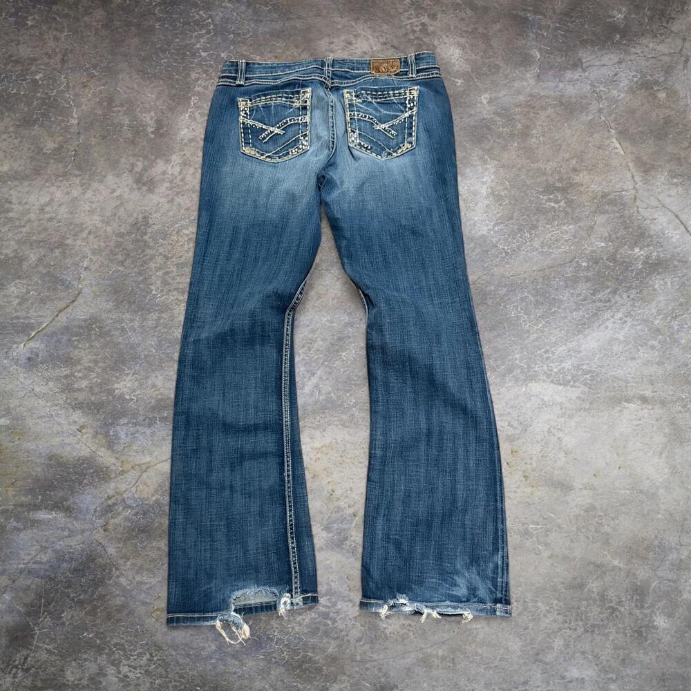 Womens bke blue bootcut jeans